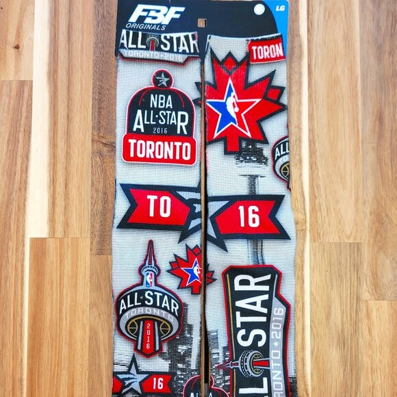 NBA Other - 2016 NBA All-Star Game - Toronto - Official Socks (Large)